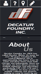 Mobile Screenshot of decaturfoundry.com