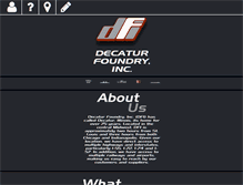 Tablet Screenshot of decaturfoundry.com